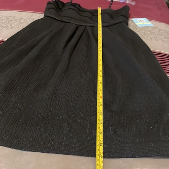 NWT Suzi Chen for Maggy Boutique Strapless Black Midi Dress. Size 4. - Picture 8 of 10